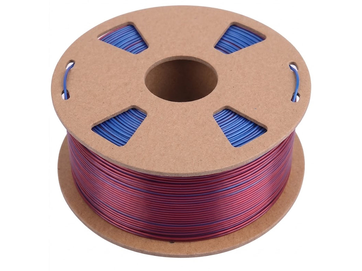 Filamento PLA Seda Bicolor Azul y Rojo Artillery 1.75mm 1kg