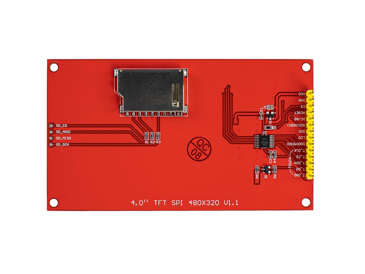 Módulo Pantalla TFT Touch 4.0" SPI (480x320) - Incluye Lápiz Táctil