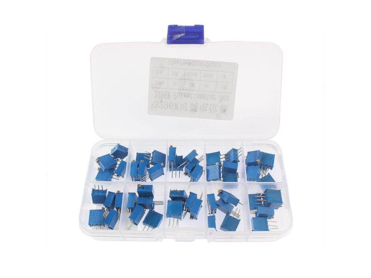 Kit de Potenciómetros 3296W 50 piezas
