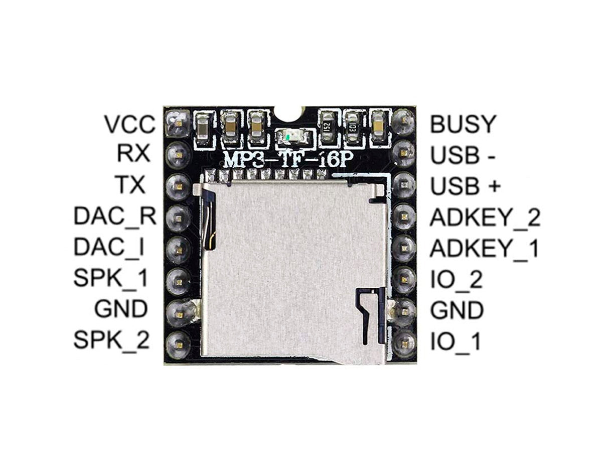 Modulo Reproductor MP3-TF-16P V3.0