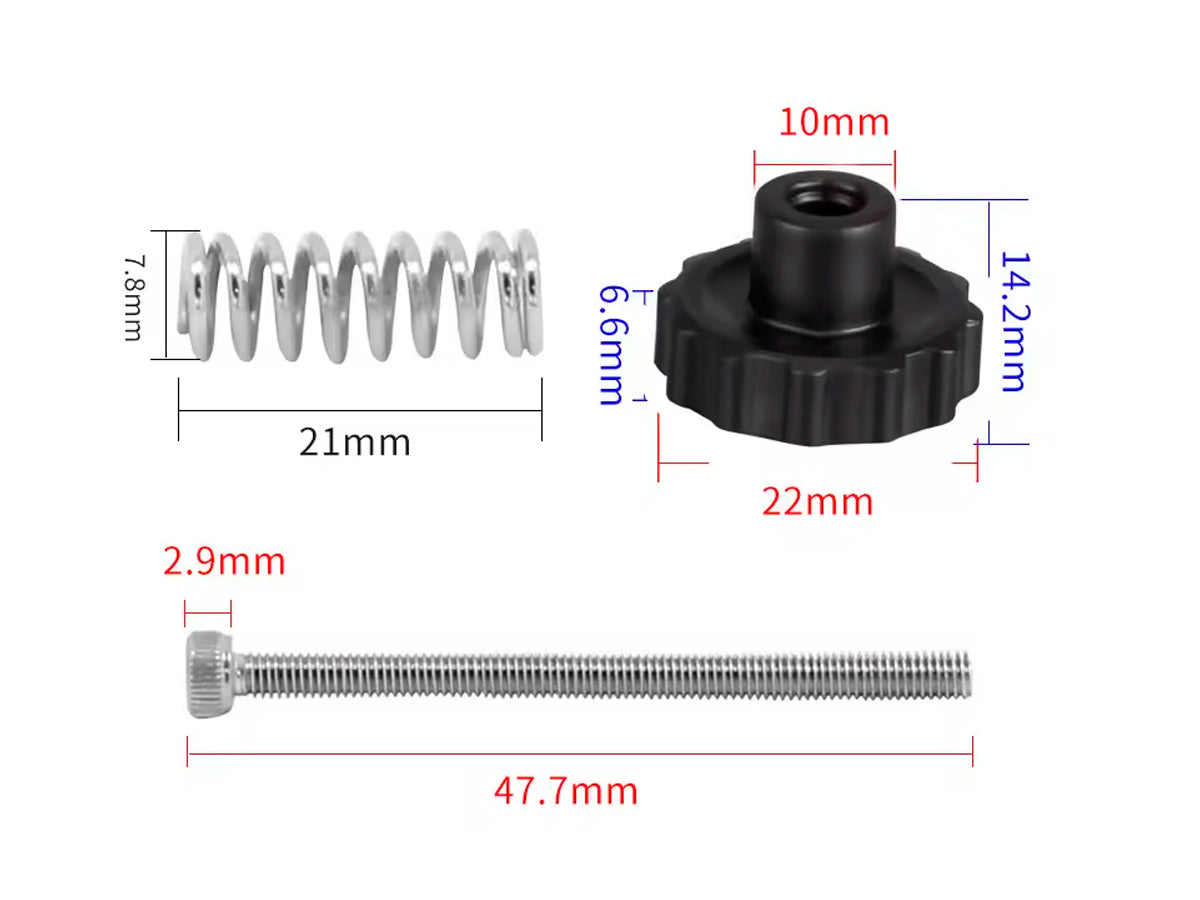 Pack Tornillo Cama Caliente M3x45 versión 2