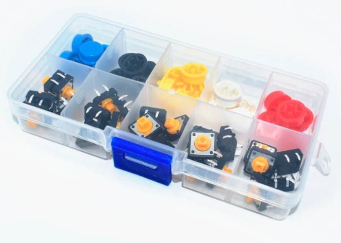 Kit Botón Táctil Tapa 12x12x7.3 - 25 unidades