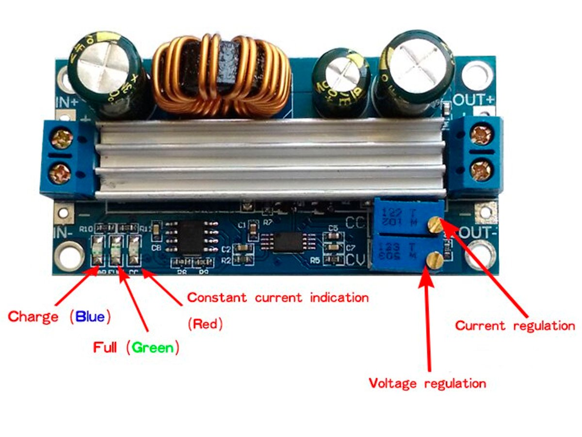 Regulador Voltaje Y Corriente Constante 5-30 a 0.5-30V 3A 35W