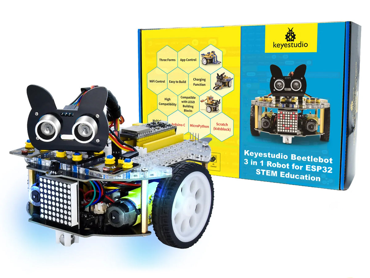 Kit Auto Educativo Beetlebot STEM ESP32 Keyestudio