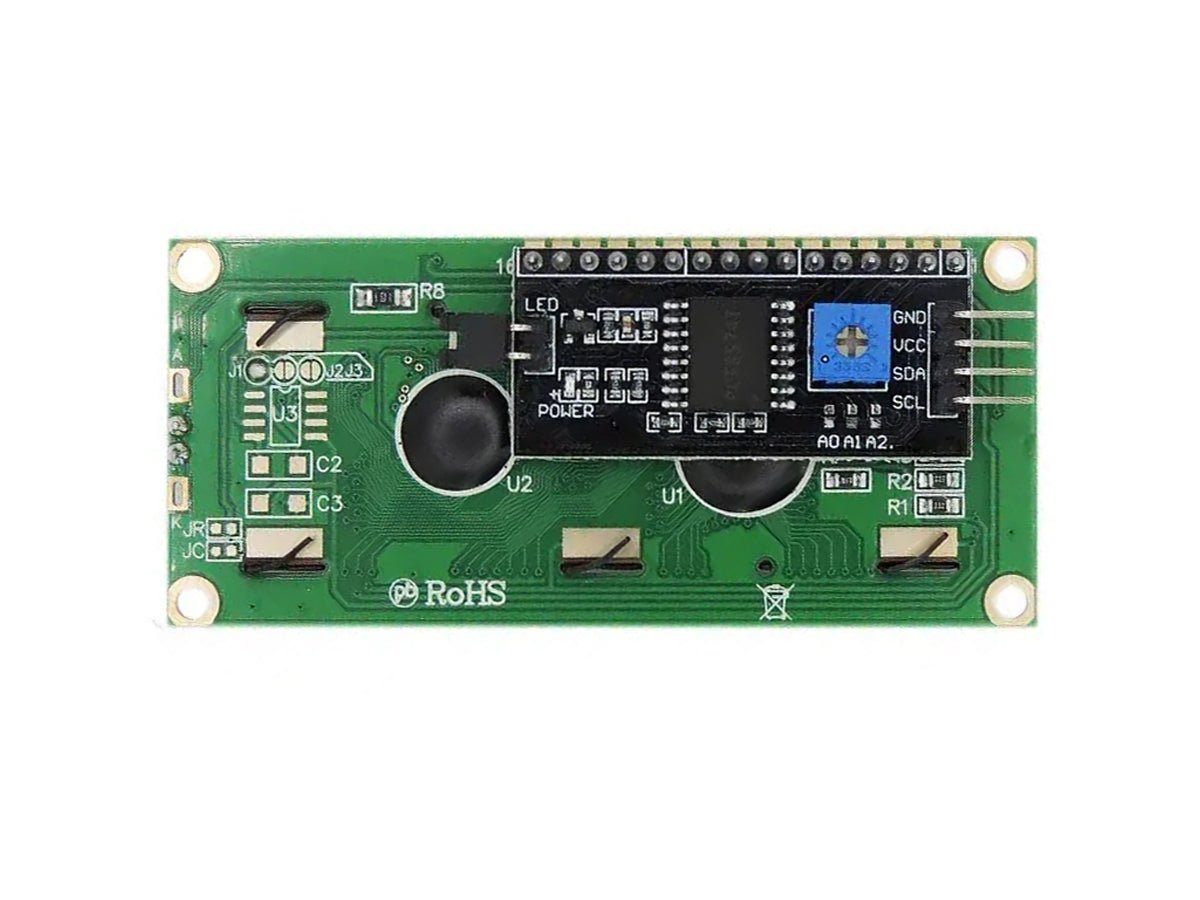 Pantalla LCD 1602 Azul + Interfaz I2C Soldado