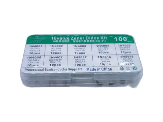 Kit 100 Diodos 10 Modelos
