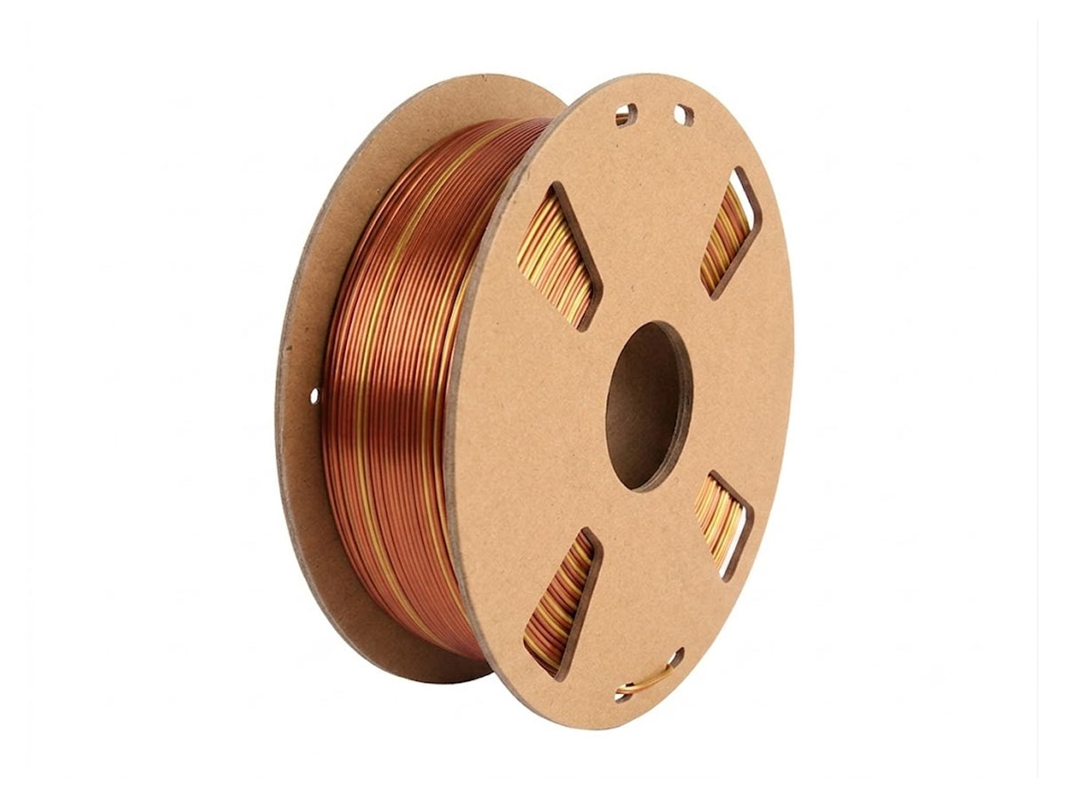 Filamento PLA Seda Bicolor Dorado y Cobre Artillery 1.75mm 1kg
