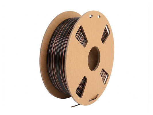 Filamento PLA Seda Bicolor Negro y Bronce Artillery 1.75mm 1kg