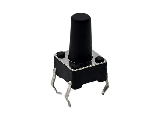 Kit Botón Táctil 6x6x10 de 4 pines - Interruptor - 5 unidades