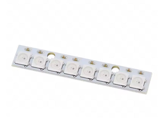 Tira LED WS2812B 8bit RGB – 8 LEDs Direccionables en Línea 5V