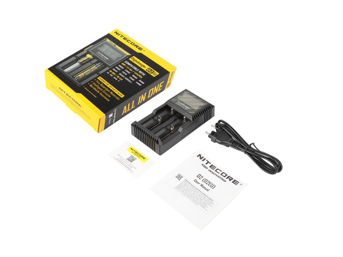 Cargador NITECORE D2 de 2 Canales