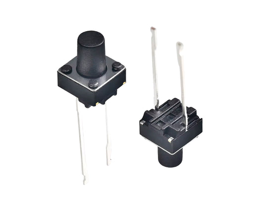 Kit Botón Táctil 6x6x10 de 2 pines - Interruptor - 5 unidades