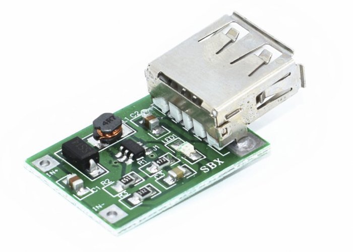 Elevador de Voltaje USB Step Up Dc-Dc 0.9v-5v a 5.1v / 0.6A