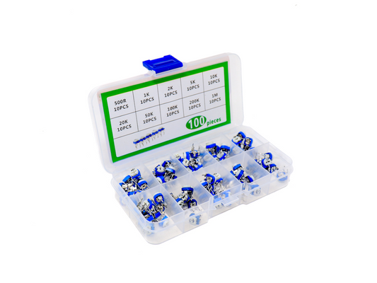 Kit de Potenciómetros 100 piezas