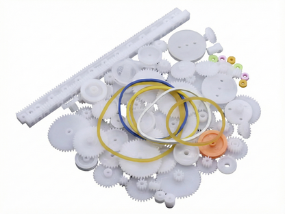 Kit 75 Engranajes Plásticos - Poleas - Piñones