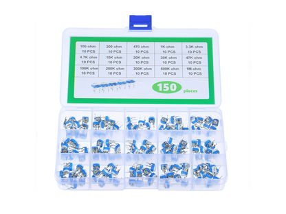 Kit de 150 Resistencias Ajustables RM065
