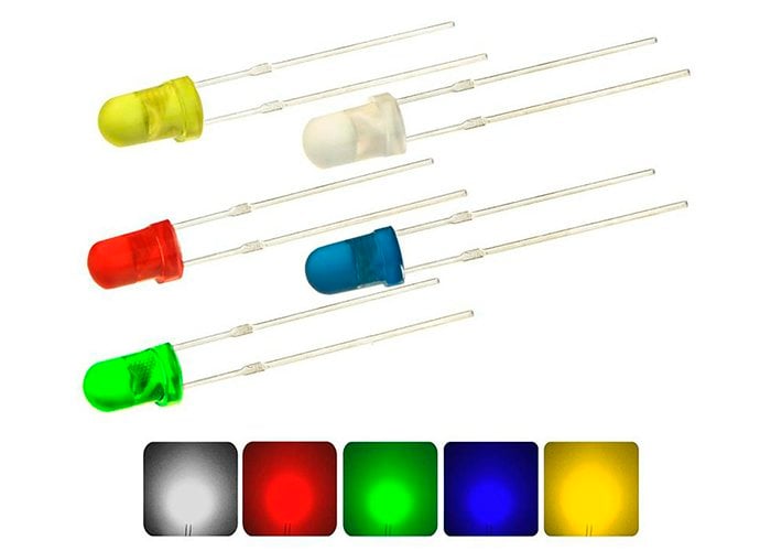 Kit 50 Diodos Leds de 5mm Ultrabrillantes