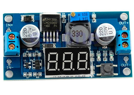 Regulador De Voltaje Step Down Dc-dc Lm2596 con Voltimetro