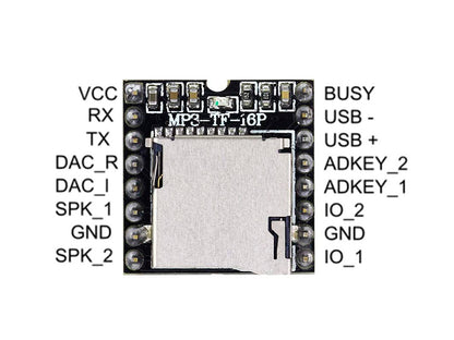 Modulo Reproductor MP3-TF-16P V3.0