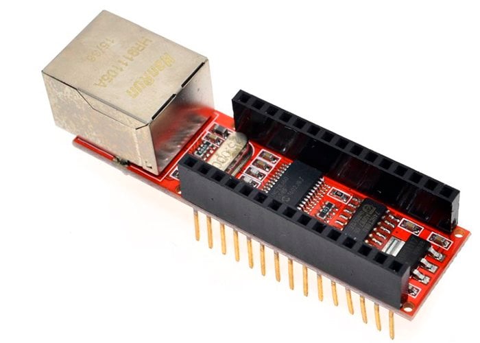 Shield Ethernet ENC28J60 V1 para Arduino Nano V3