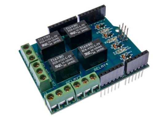 Shield Relé 4 Canales para Arduino