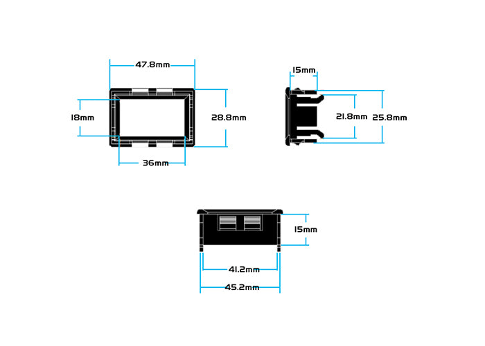 Display Voltimetro 70 a 500 V AC