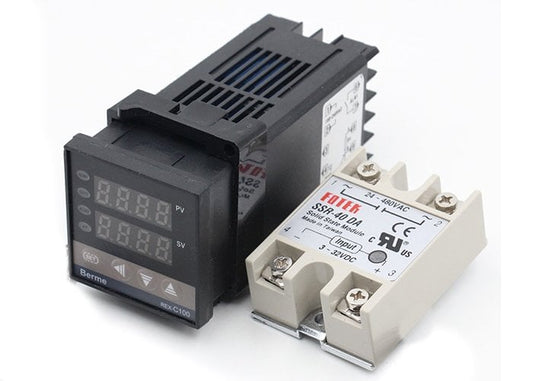 Control de Temperatura PID REX-C100 + Rele E/S