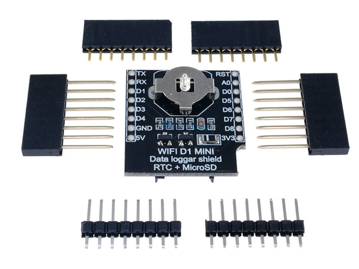 Shield RTC DS1307 + Data Logger Mini Wemos