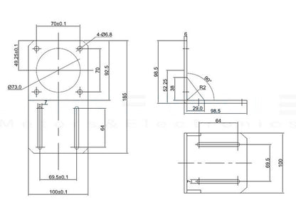 Soporte L Motor Nema 34