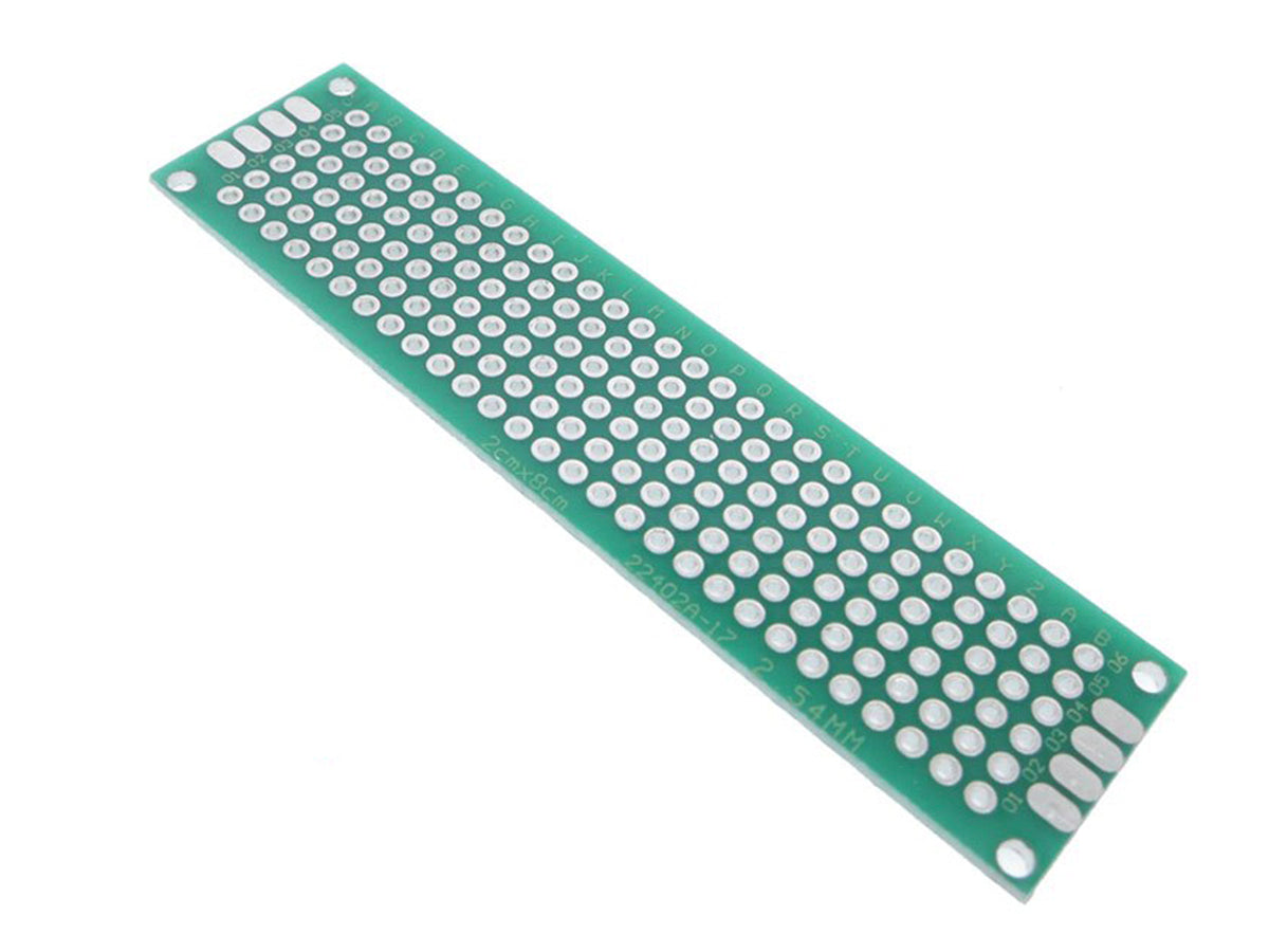 Placa PCB Perforada Doble Capa 2x8cm