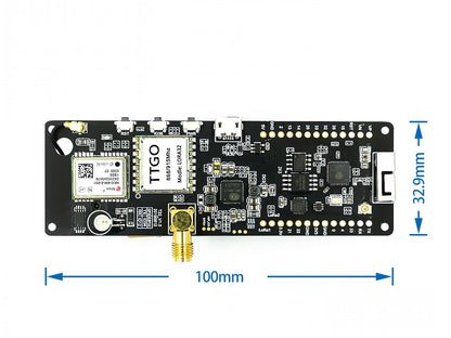 Placa ESP32 + Lora 915MHZ + Módulo GPS + Slot Batería 18650