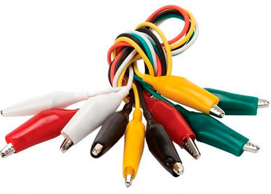 Kit 10 Cables Conectores Tipo Caimán