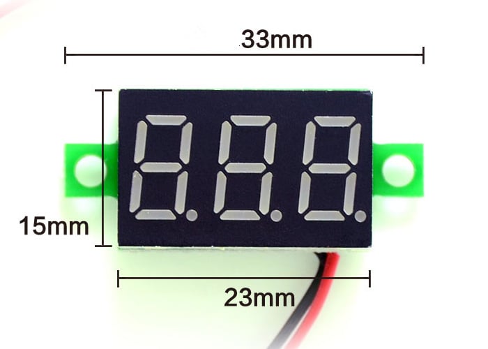 Display Voltimetro LCD 0.36" 3 - 30V DC