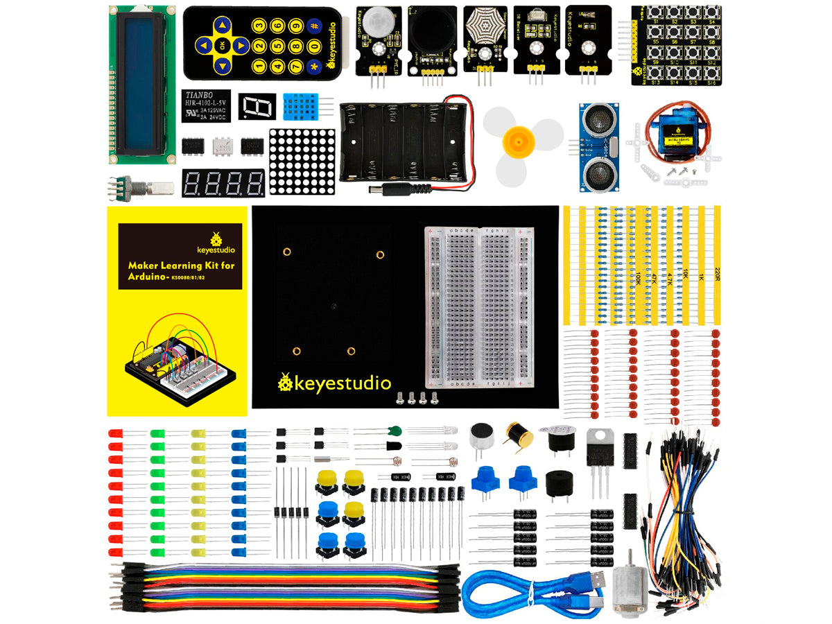 Kit Inicial Maker Learning 35 Proyectos Keyestudio - Placa Mega