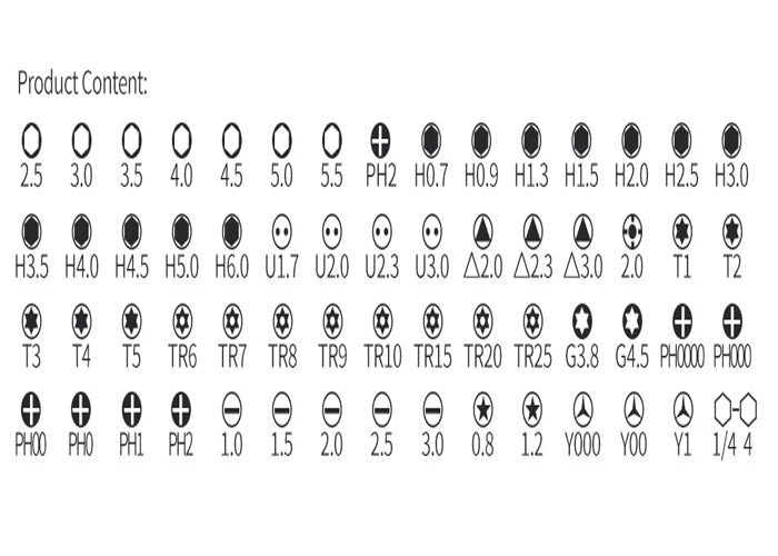 Kit de Destornilladores de Precisión 63 piezas BST-8928