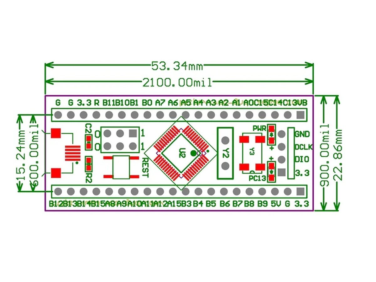 Microcontrolador STM32F103C8T6