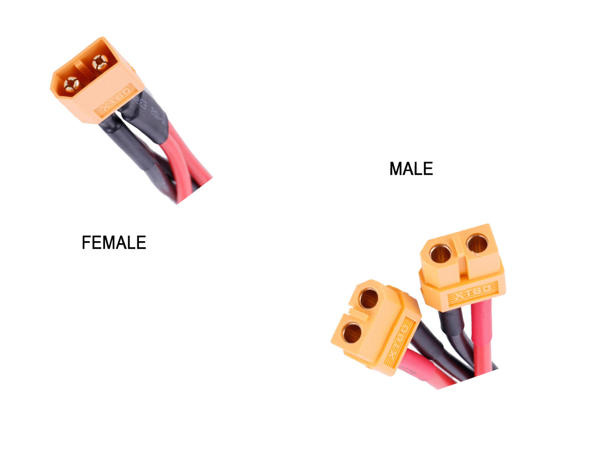 Conector Paralelo Xt60 Macho y Doble Hembra