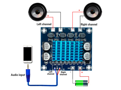 Amplificador TPA3110 Stereo 2 x 30W XH-A232