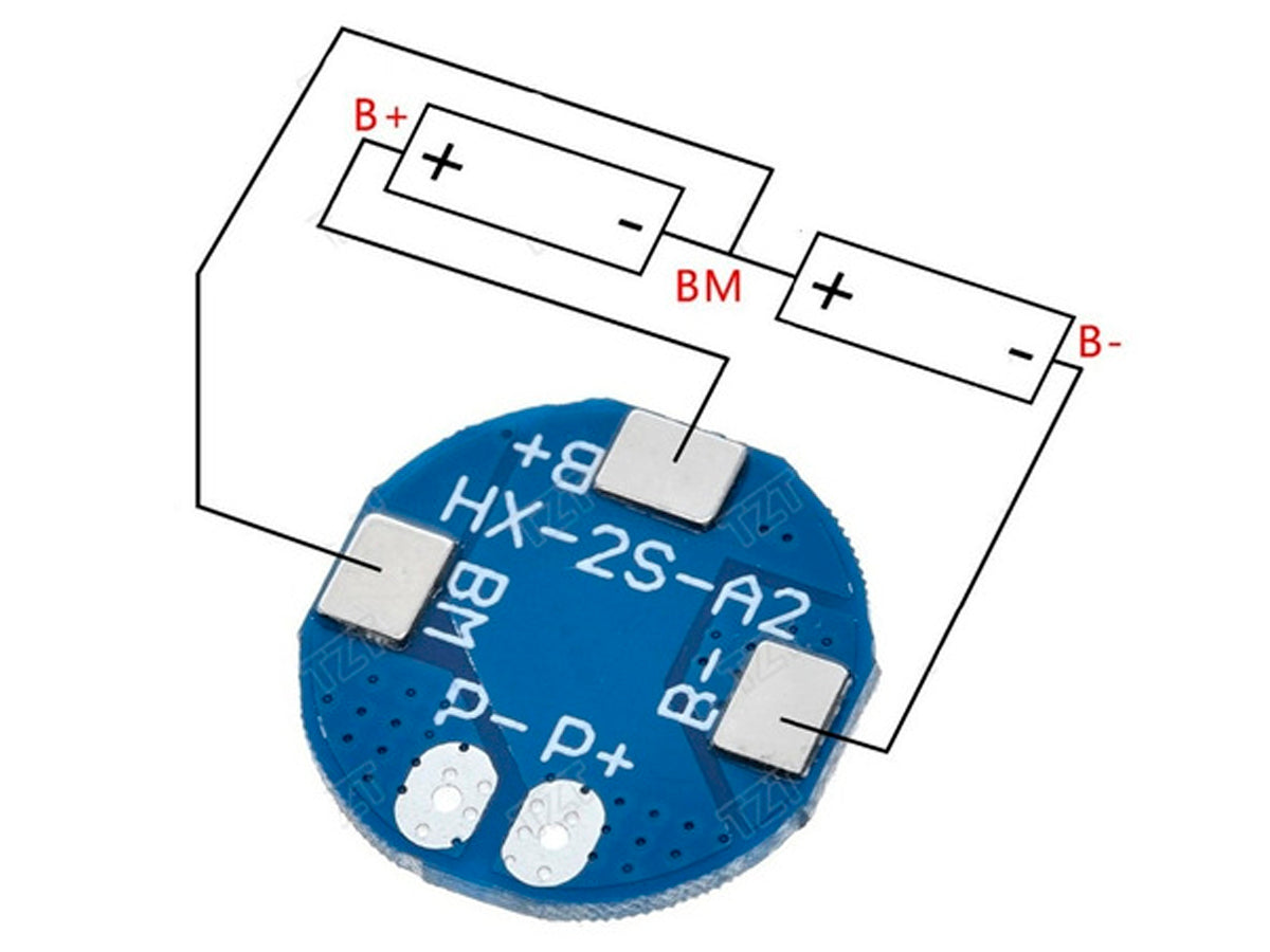 Cargador BMS 18650 2S 5A HX-2S-A2