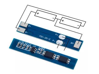 Cargador BMS 18650 2S 3A FDC-2S-2