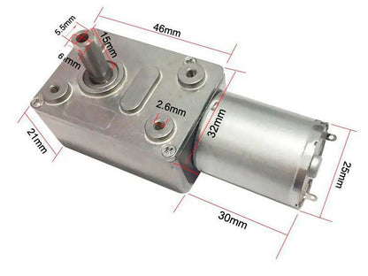 Motorreductor DC 6V 3RPM con Soporte Metálico