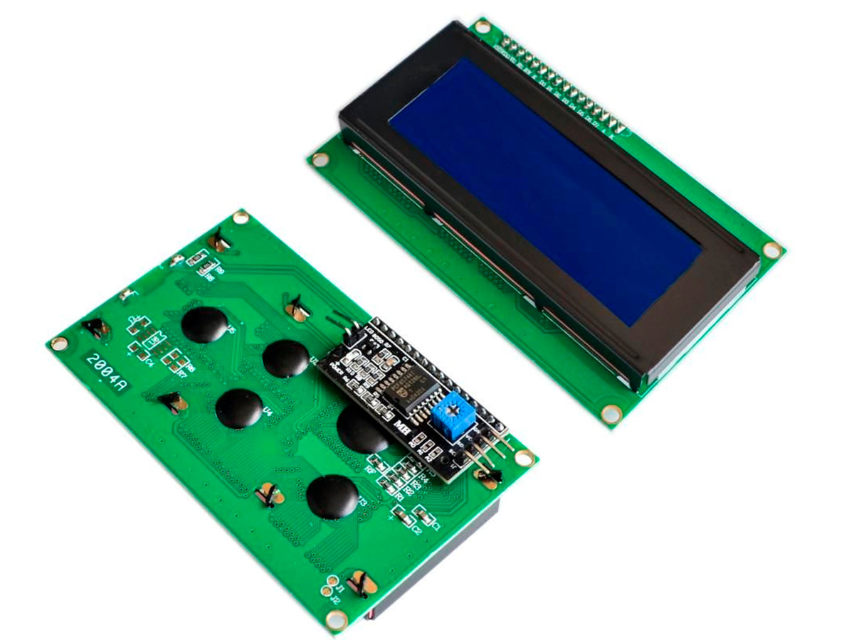 Pantalla 2004 azul con interfaz i2c