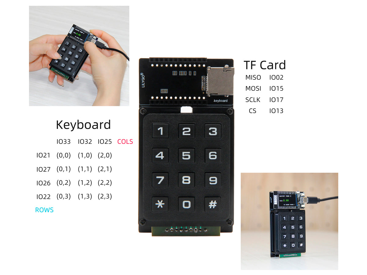 Placa Esp32 TTGO T-Display Keyboard