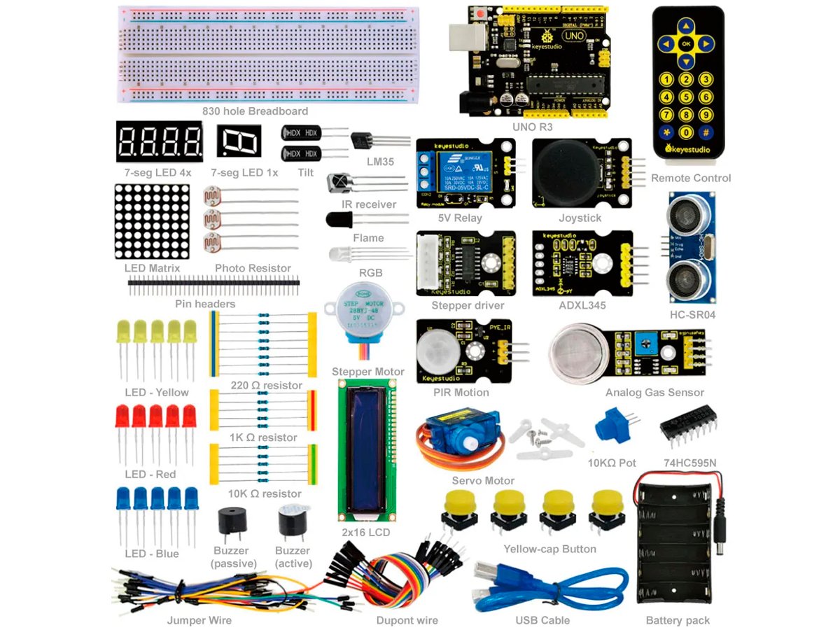 Kit Advance Study 28 proyectos Keyestudio - Placa Uno