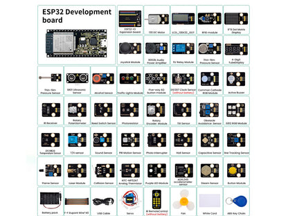 Kit ESP32 42 Sensores Keyestudio - 65 proyectos