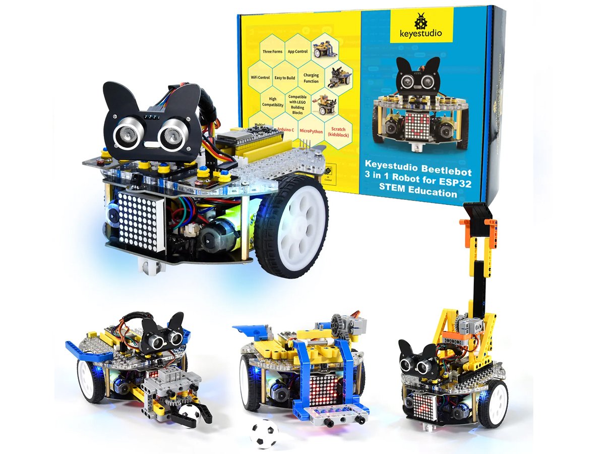 Kit Auto Educativo Beetlebot STEM ESP32 Keyestudio