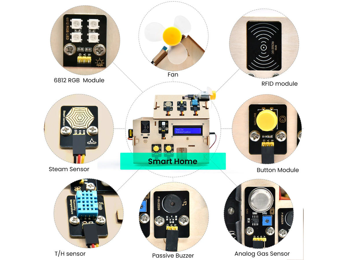 Kit Casa Inteligente con ESP32 Keyestudio