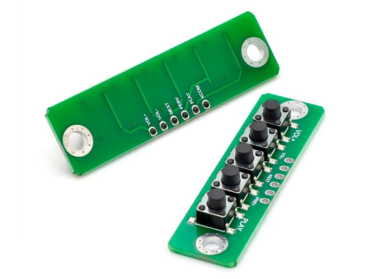 Placa de 5 Botones Independientes Micro Switch