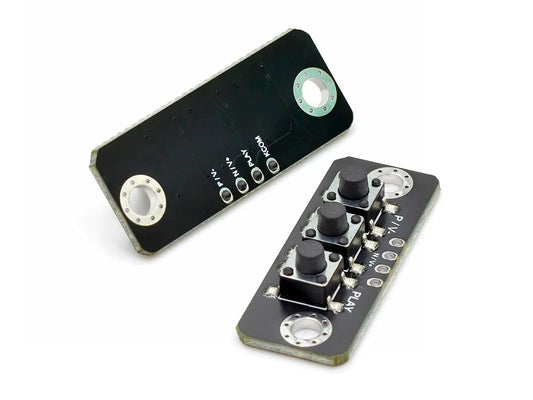 Placa de 3 Botones Independientes Micro Switch