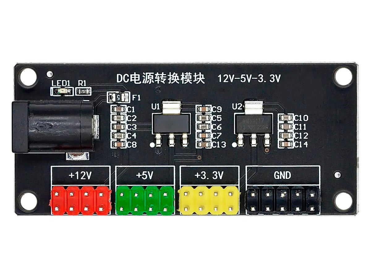 Modulo Regulador de Voltaje Step Down 12VDC a 3.3 - 5 y 12 v